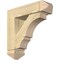 Ekena Millwork Balboa Arts and Crafts Rough Sawn Bracket w/ Offset Brace, Douglas Fir, 6"W x 20"D x 20"H BKT0604X20X20BOA03RDF - alternate 1